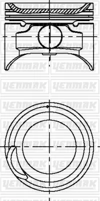 YENMAK 39-04415-000 Motor Pıston Segman Std (Npr Segmanlı) Atos 1,0 12v 2003 -> 66 Mm (G4hc Motor) 