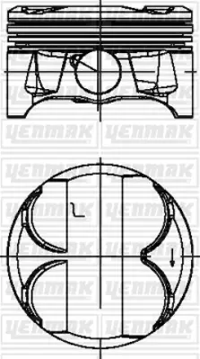 YENMAK 39-04621-000 Pıston Segman (Std 84,00mm) N45 B16 A N46 B20 A-B B N46 B18 A N42 B18 A  N40 B16 A N45 B16 A N42 B20 11257562453