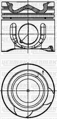 YENMAK 39-04668-000 Pıston Segman Std H100 Kmyt 12- Porter 2.5 Crdı Euro5-6 / Bongo 2.5 Crdı 12- 23410-4a954 