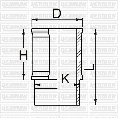 YENMAK 51-05873-000 Motor Gömleği Partner-P106-P306-P307 1.4-P P206 1.6-Tu3 75.00 Çap Std 7700585457