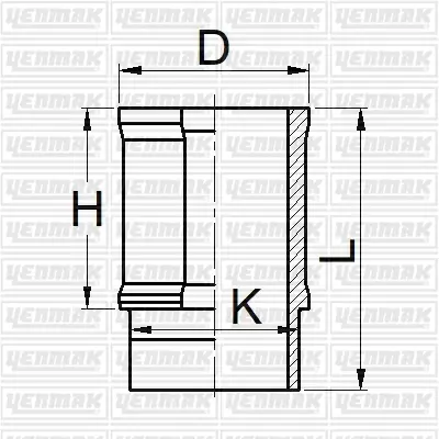 YENMAK 51-05897-000 Motor Gömleği Faırway-Optima-R19 1600 77.00 Çap Std 