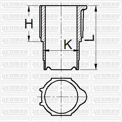 YENMAK 51-95908-000 Motor Gömleği R18-Turbo Dizel 2100 Cc 86.00 Std 