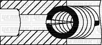 YENMAK 91-09100-000 Motor Segmanı Std Tu 1m/Z 205..309 72.00mm 640L4 9790007300