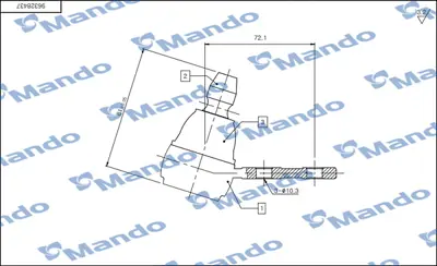 MANDO DSA020164 Rot Il[lower_Fr]daewoo 96445783