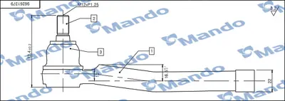 MANDO DSA020620 Rot Basıdaewoo Rezzo [u100] | Tacuma [2000-09~] 96261379