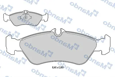 MANDO MBF015013 Balata [fr]/Wıth R90 Certıfıcatıon + Noıse Shımmercedes Benz 44202720