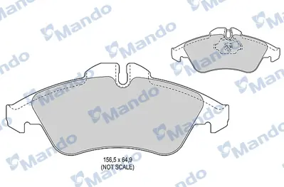 MANDO MBF015014 Fren Balatası On V-Class 638 97>03 Vıto 638 97>03 Sprınter 97>06 Lt 28/35 96>06 9014210610