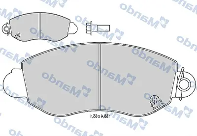 MANDO MBF015024 Balata [fr]/Wıth R90 Certıfıcatıon + Noıse Shımford YC1J2K021AC