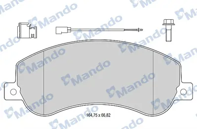 MANDO MBF015034 Balata [fr]/Wıth R90 Certıfıcatıon + Noıse Shımford ME6C1J2K021AB