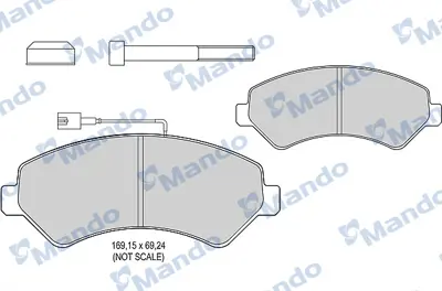 MANDO MBF015039 On Fren Balatası Ducato Boxer Jumper Iıı 2.2hdı / 2.2hdı / 3.0hdı 16q / 20q 06> Karsan Jest 425375 425464 77364319