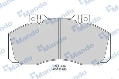 MANDO MBF015049 Balata [rr]/Wıth R90 Certıfıcatıon + Noıse Shımmercedes Benz 9054200020