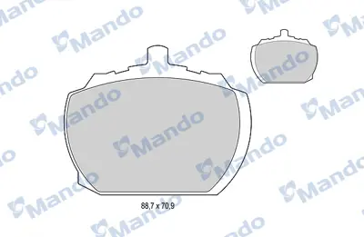 MANDO MBF015054 Balata [fr]/Wıth R90 Certıfıcatıon + Noıse Shımford AB2SX2K021LA GBP90242 GBP90245 RTC3261