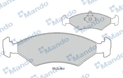 MANDO MBF015059 Balataford  Fıesta I 1983, Fıesta Iı 84 - 89, Fıesta Iıı 89 - 97, Orıon I 83 - 86,  98FX2K021BA