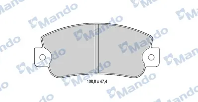 MANDO MBF015071 Balata [fr]/Wıth R90 Certıfıcatıon + Noıse Shımfıat 793322 793325