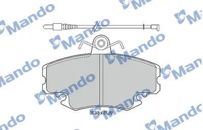 MANDO MBF015076 Balata [fr]/Wıth R90 Certıfıcatıon + Noıse Shımpeugeot 7701349973 E172171