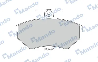 MANDO MBF015089 Balata [fr]/Wıth R90 Certıfıcatıon + Noıse Shımvolkswagen JZW698151F