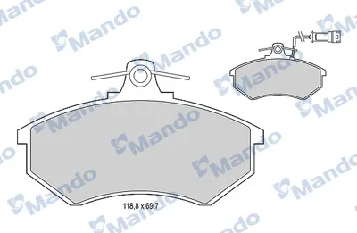 MANDO MBF015091 Balata [fr]/Wıth R90 Certıfıcatıon + Noıse Shımaudı 443698461HX