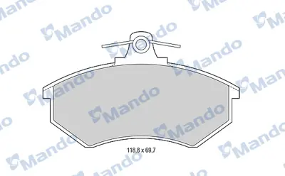 MANDO MBF015092 Balata [fr]/Wıth R90 Certıfıcatıon + Noıse Shımaudı 8D0698151L