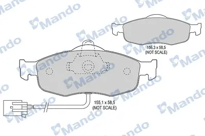 MANDO MBF015099 Balata [fr]/Wıth R90 Certıfıcatıon + Noıse Shımford ME97BX2K021AD