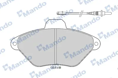 MANDO MBF015100 Balata [fr]/Wıth R90 Certıfıcatıon + Noıse Shımcıtroen 95667787