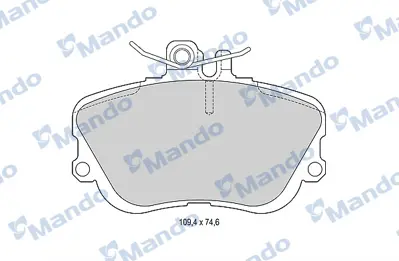 MANDO MBF015107 Balata [fr]/Wıth R90 Certıfıcatıon + Noıse Shımmercedes Benz 54204620