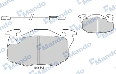 MANDO MBF015113 Balata [fr]/Wıth R90 Certıfıcatıon + Noıse Shımcıtroen 425272