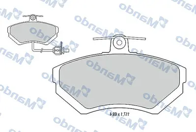 MANDO MBF015123 Balata [fr]/Wıth R90 Certıfıcatıon + Noıse Shımseat 357698151E 6N0698151B