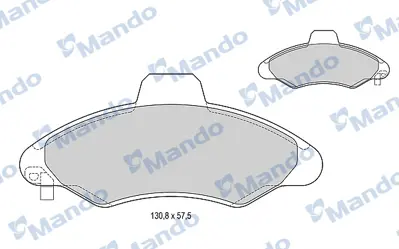 MANDO MBF015130 Balata [fr]/Wıth R90 Certıfıcatıon + Noıse Shımford 97AX2K021AB