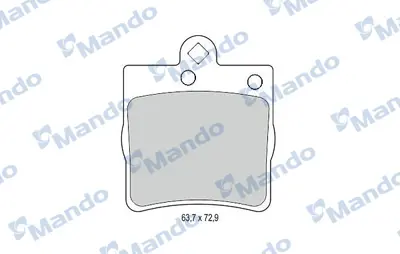 MANDO MBF015140 Balata [rr]/Wıth R90 Certıfıcatıon + Noıse Shımchrysler 44209120