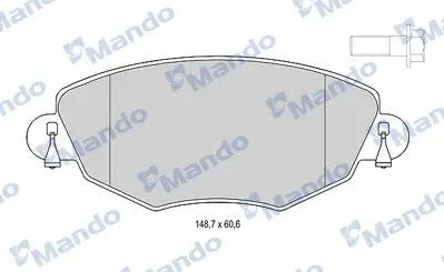 MANDO MBF015151 On Fren Balatası Mondeo Iıı 00>07 Jaguar X Type 04>09 C2S52079 ME1S7J2K021AD