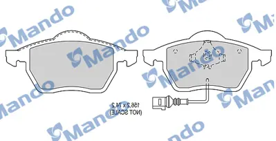 MANDO MBF015158 Balata [fr]/Wıth R90 Certıfıcatıon + Noıse Shımaudı 8N0698151A 8N0698151E JZW698151C