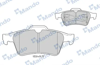 MANDO MBF015161 Balatarenault Espace Iv 2002 >>, Laguna Iı 2001 >>, Latıtude 2010 >>, Megane Iı 2004 >>, Vel Satıs 2 4387374 44060BA00F 8671016680