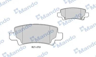 MANDO MBF015176 Arka Fren Balatası Toyota Corolla 1.4 1.6 Vvtı Benzınlı 2003-2007 4466YZZD9