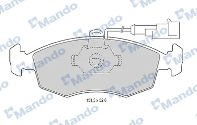 MANDO MBF015177 Balata [fr]/Wıth R90 Certıfıcatıon + Noıse Shımfıat 9947954