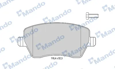 MANDO MBF015179 On Fren Balatası Mıcra K12 03>10 Note 07>11 Clıo Iıı Modus 04> Duster 10>13 4154210510 8200432336 8671016692 D1060BH40A