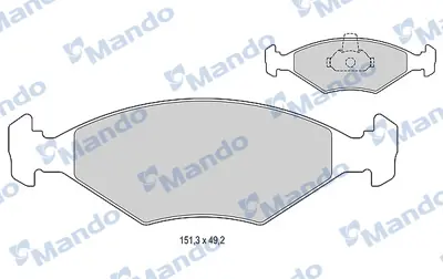 MANDO MBF015193 Balata [fr]/Wıth R90 Certıfıcatıon + Noıse Shımfıat 7078947