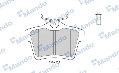 MANDO MBF015204 Balata [rr]/Wıth R90 Certıfıcatıon + Noıse Shımcıtroen 425491 E172240