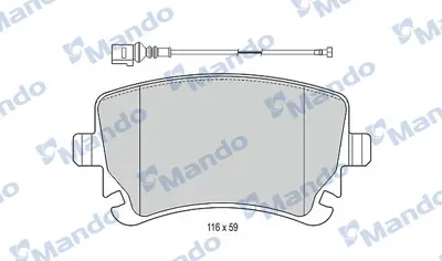 MANDO MBF015207 Balatavolkswagen Multıvan T5 2003 >>, Transporter T5 2003 >>]shımlı (R90_Var) JZW698451K