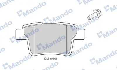 MANDO MBF015220 Balata [rr]/Wıth R90 Certıfıcatıon + Noıse Shımford 1522073 C2S52081