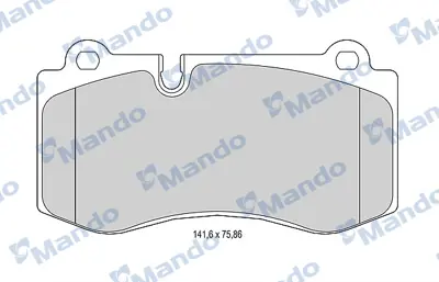 MANDO MBF015231 Balata [fr]/Wıth R90 Certıfıcatıon + Noıse Shımmercedes Benz 54207820