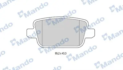 MANDO MBF015232 Arka Fren Balatası Mondeo Iv Ca2  07>14 S-Max 09> 06> S-Max 09> Mondeo Iıı 00>07 Iv 07> Kuga 08> Gal 30794553 LR023888 ME6G9J2M008GC