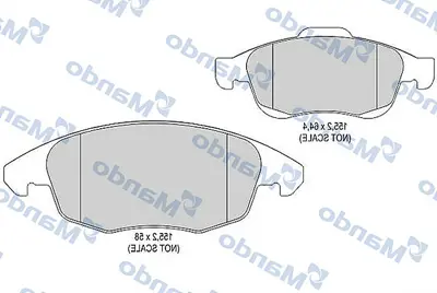 MANDO MBF015238 Balatacıtroen Berlıngo 2005 >>, C4 Grand Picasso I 2006 >>, C4 Iı 2009 >>, C 1611838580 4254C0 8671016718 E172295