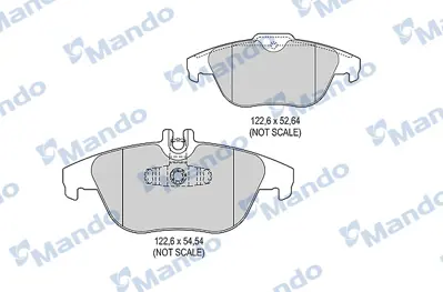 MANDO MBF015243 Balata [rr]/Wıth R90 Certıfıcatıon + Noıse Shımmercedes Benz 74206120