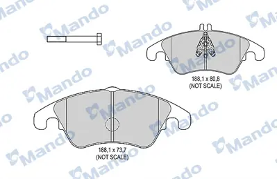 MANDO MBF015244 Balata [fr]/Wıth R90 Certıfıcatıon + Noıse Shımmercedes Benz 74207520