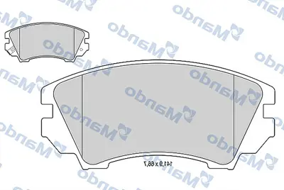 MANDO MBF015254 Balata [fr]/Wıth R90 Certıfıcatıon + Noıse Shımopel 1605434 92257988 95520061