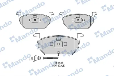 MANDO MBF015291 Balataaudı A3 2013 >>shımlı (R90_Var) 5Q0698151C JZW698151AS