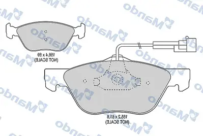 MANDO MBF015349 Balata [fr]/Wıth R90 Certıfıcatıon + Noıse Shımalfa Romeo 