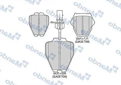 MANDO MBF015367 Balata [fr]/Wıth R90 Certıfıcatıon + Noıse Shımaudı 4D069851P