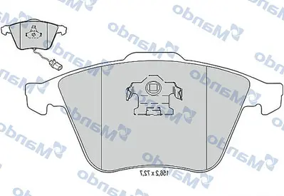 MANDO MBF015373 Balata [fr]/Wıth R90 Certıfıcatıon + Noıse Shımaudı 1K0698151B