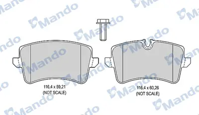 MANDO MBF015379 Balata [rr]/Wıth R90 Certıfıcatıon + Noıse Shımaudı 8K0698451E 8KD698451A